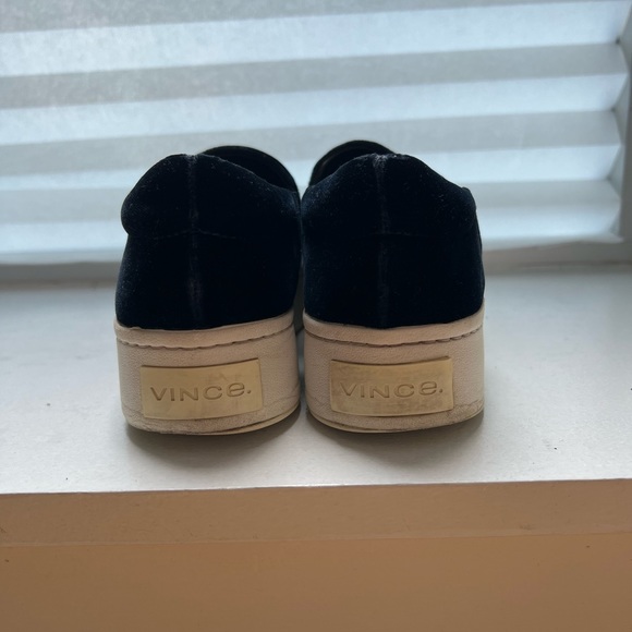 Vince Warren Blue Velvet Platform Slip On Sneaker - Picture 7 of 9